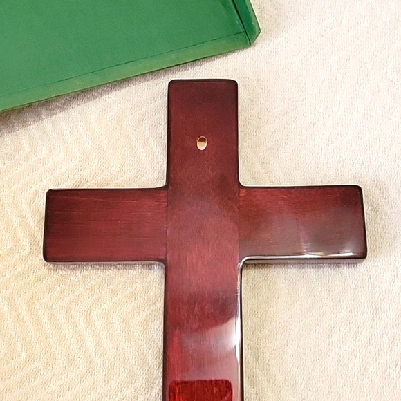 Vintage Livingwood Living Wood Handmade and Painted Lacquered Cross - Picture 6 of 9